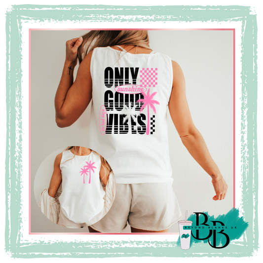 DTF-Only good vibes pink - spine & pocket