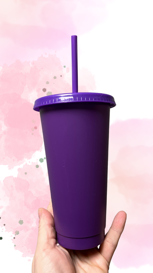 24oz cold cup purple #12