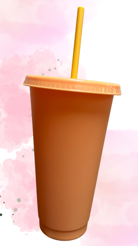 24oz cold cup peach #2