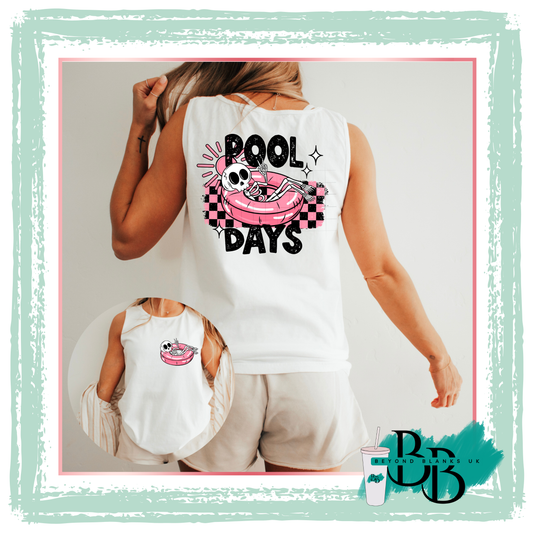 DTF-Pool days pink - spine & pocket