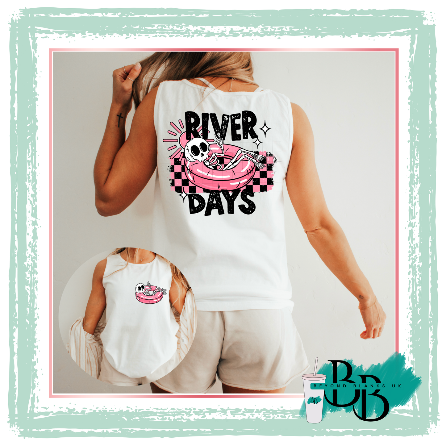 DTF-River days pink - spine & pocket