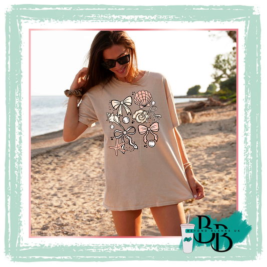 DTF- Seashell bows