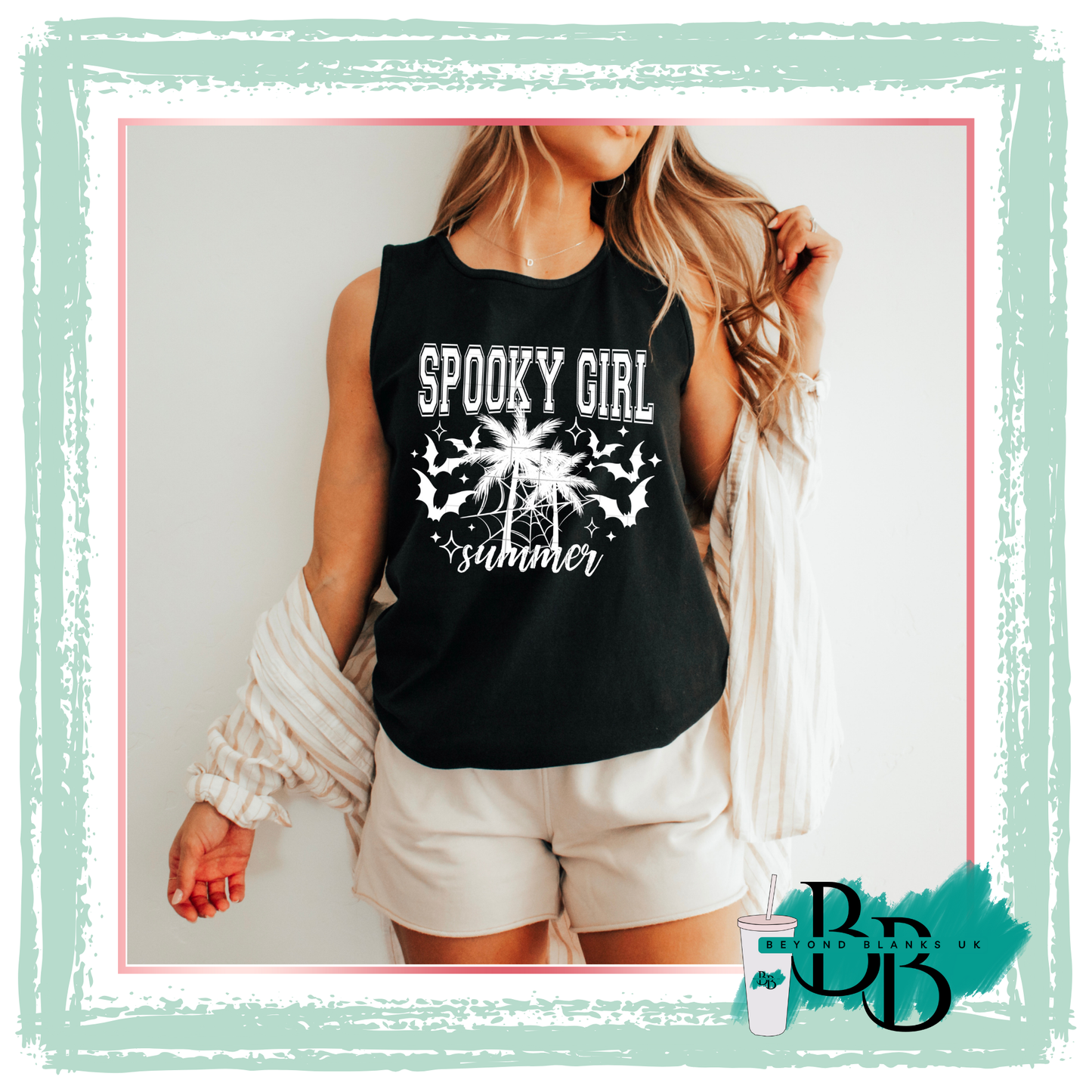 DTF- Spooky girl summer white