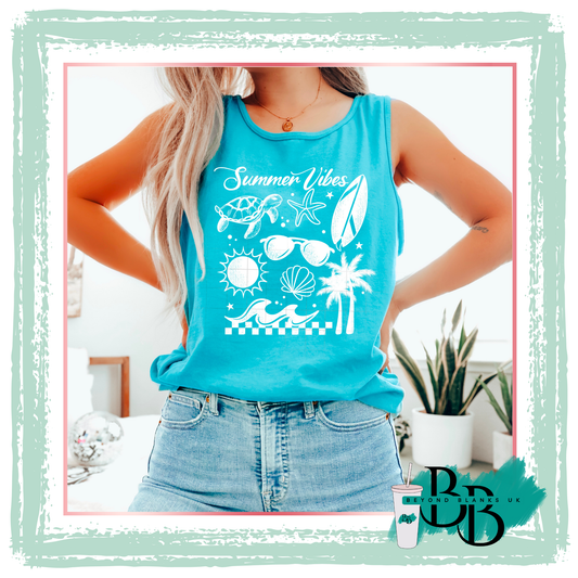 DTF- Summer vibes- white