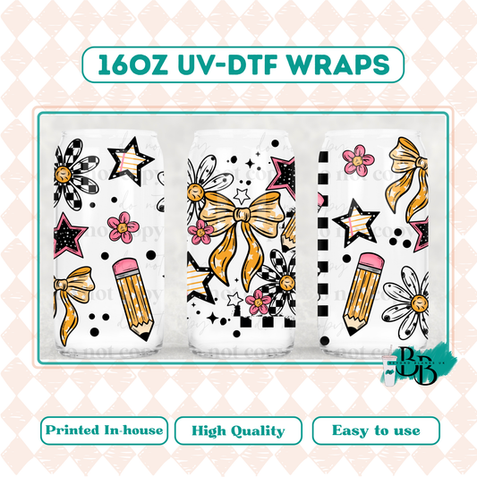 UVDTF 16oz wrap-School bow)
