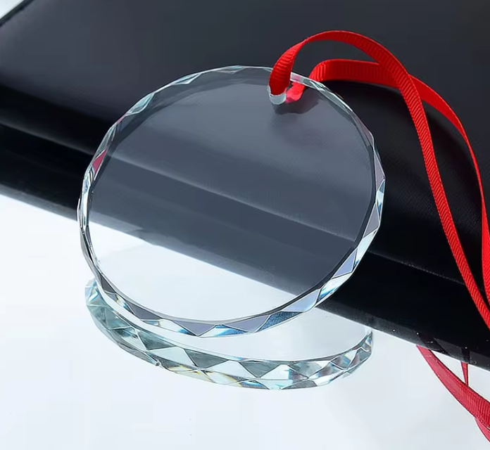 Crystal glass ornament 65mm