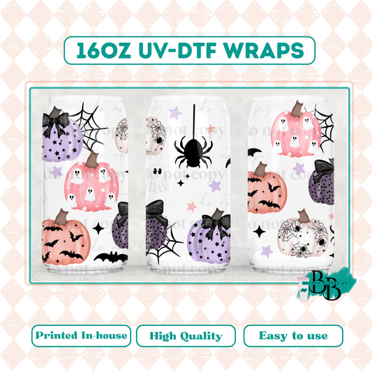 UVDTF 16oz wrap-Spooky pumpkins