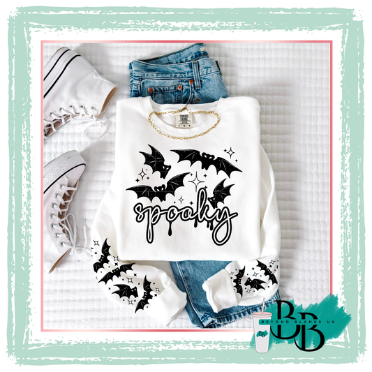 DTF - Spooky black- chest & sleeve