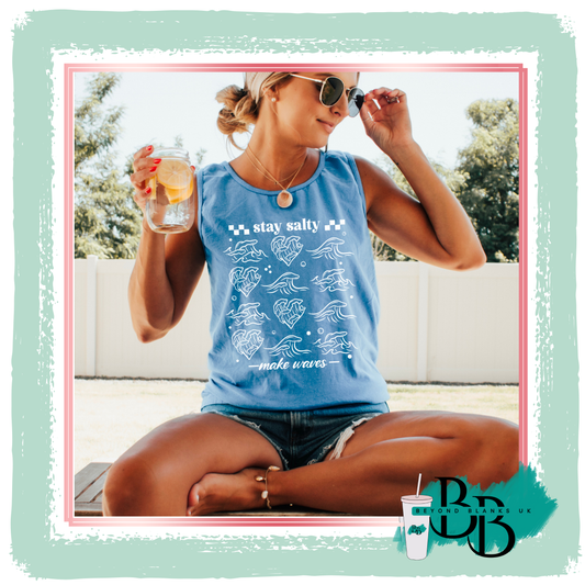 DTF-Stay salty white