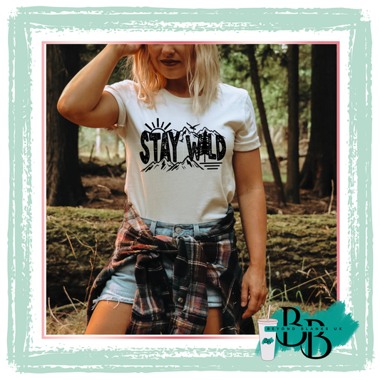 DTF-Stay wild- black