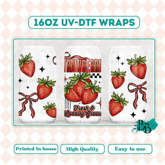 UVDTF 16oz wrap-Strawberries