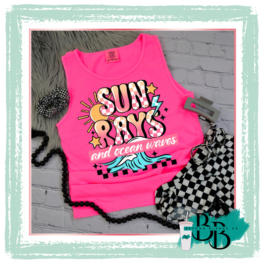 DTF-Sun rays ocean waves