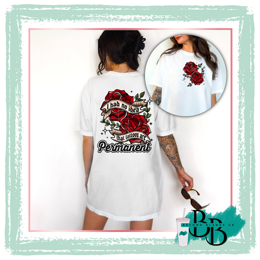 DTF-Tattoos are permanent - spine & pocket