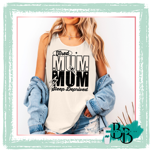 DTF-Tired Mum - black