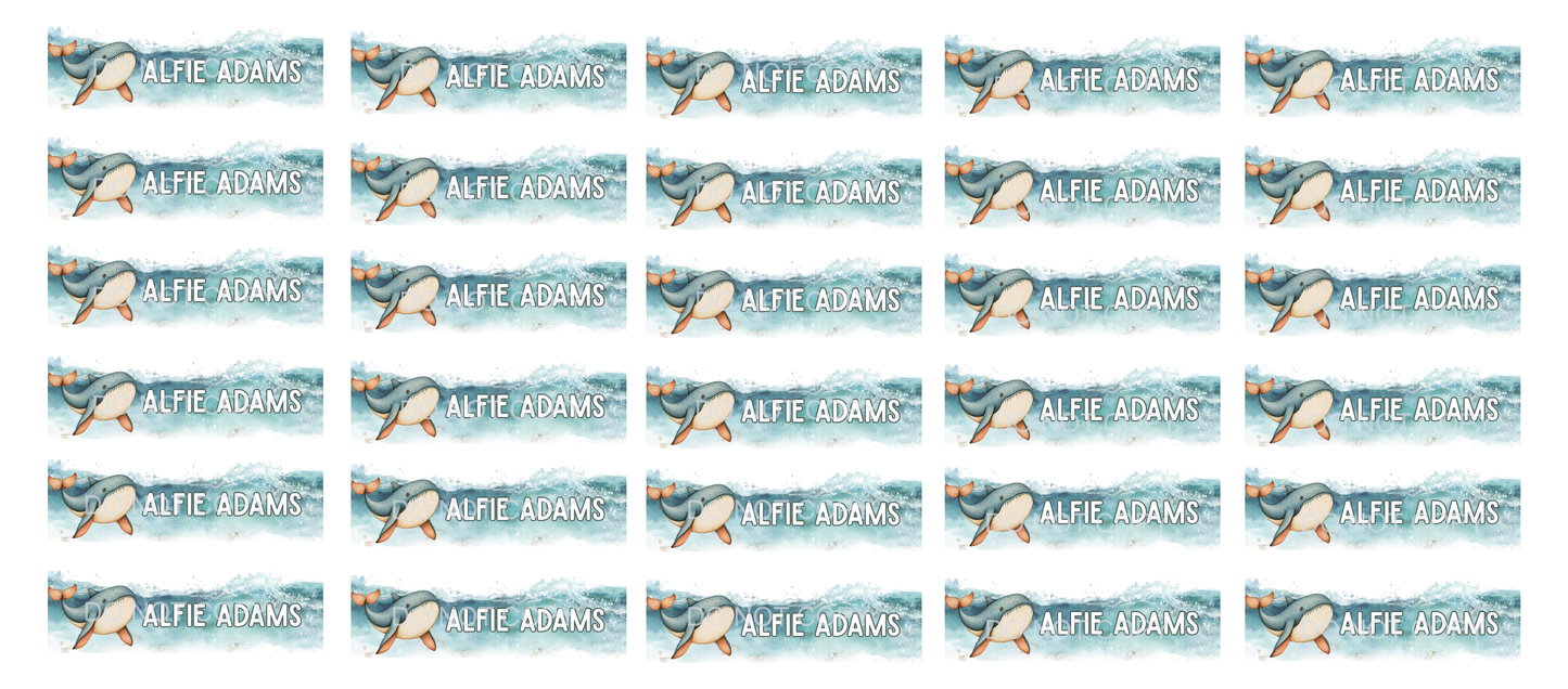 DTF - Name tags Whale