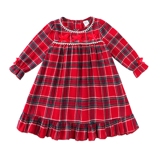 Christmas Tartan flannel nightie KT