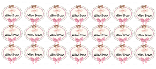 UVDTF Name tags- Ballerina