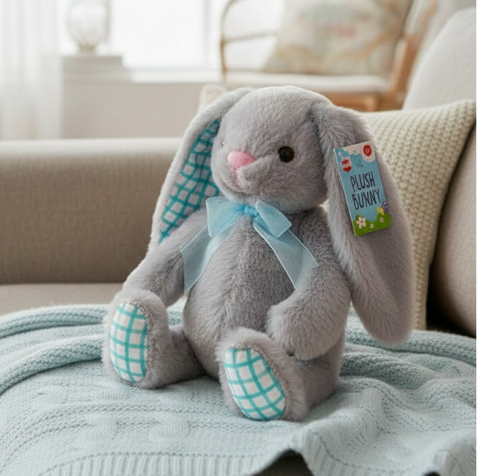 Easter - 21cm plush bunny - Blue