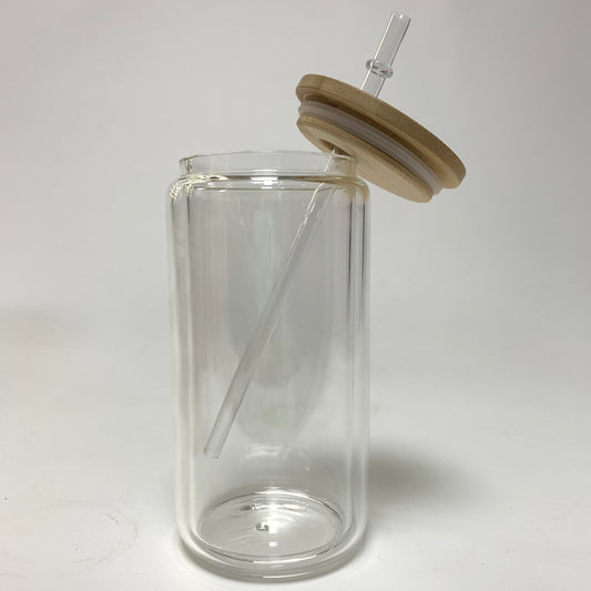 SNOWGLOBE GLASS 16oz can sublimation