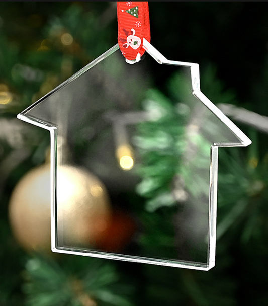 Crystal glass House ornament