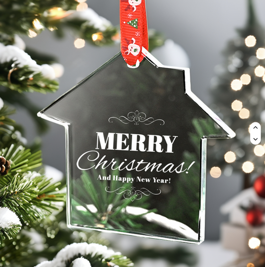 Crystal glass House ornament