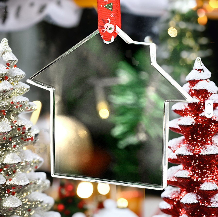 Crystal glass House ornament