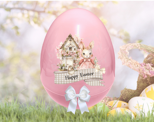 UVDTF Easter pink bunny decal