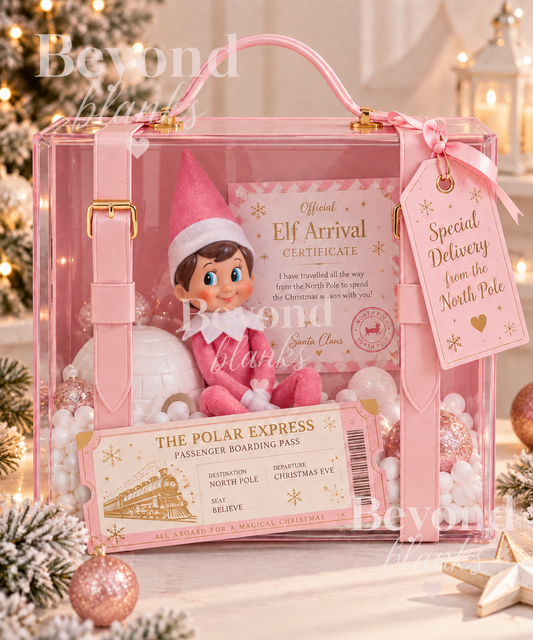 Elf arrival display case - Pink