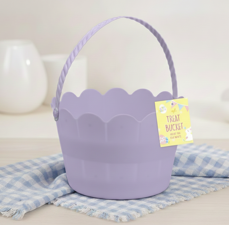 Easter- Scallop Edge Bucket- Lilac
