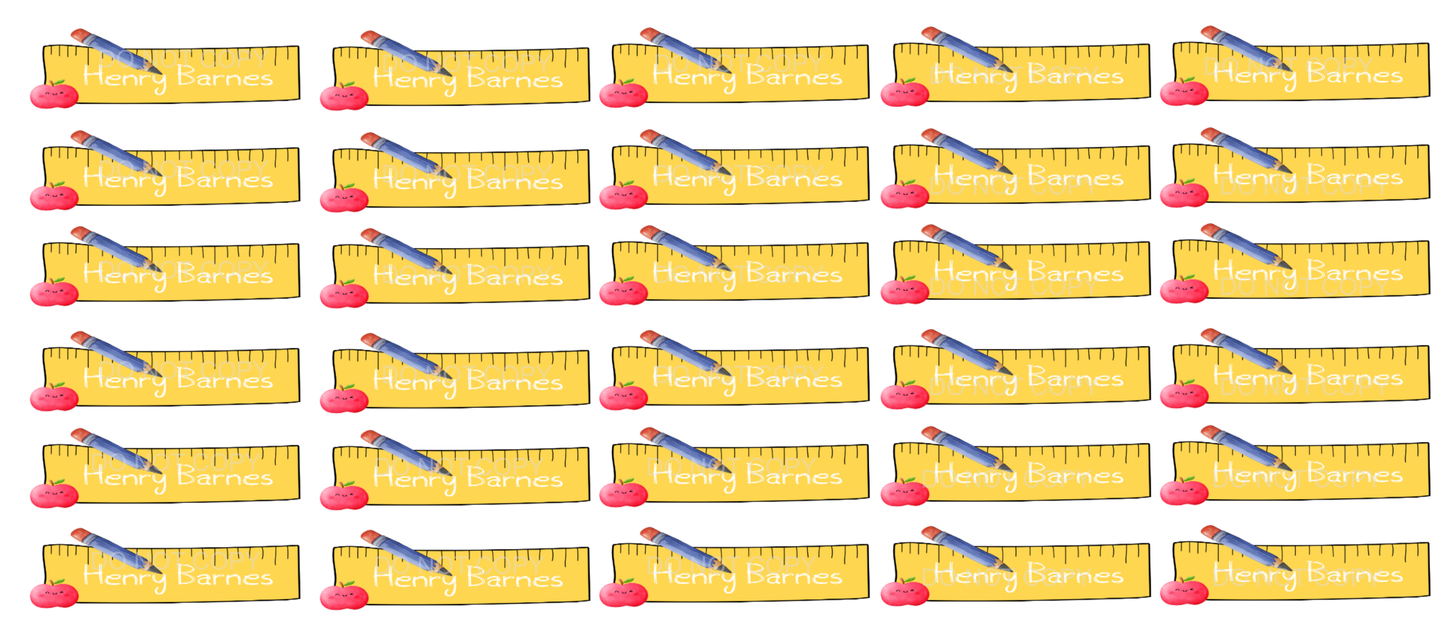 DTF - Name tags Ruler