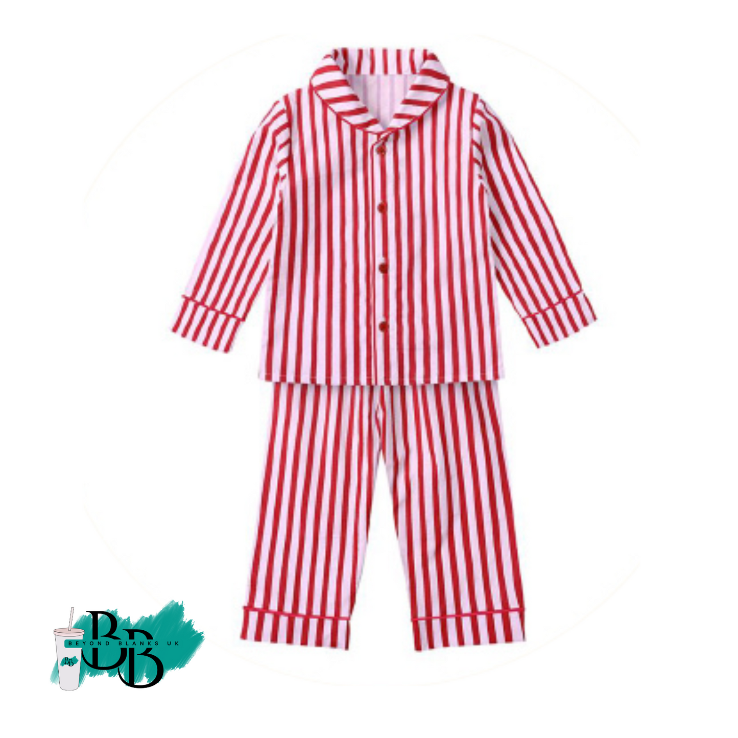 Christmas stripe pyjamas