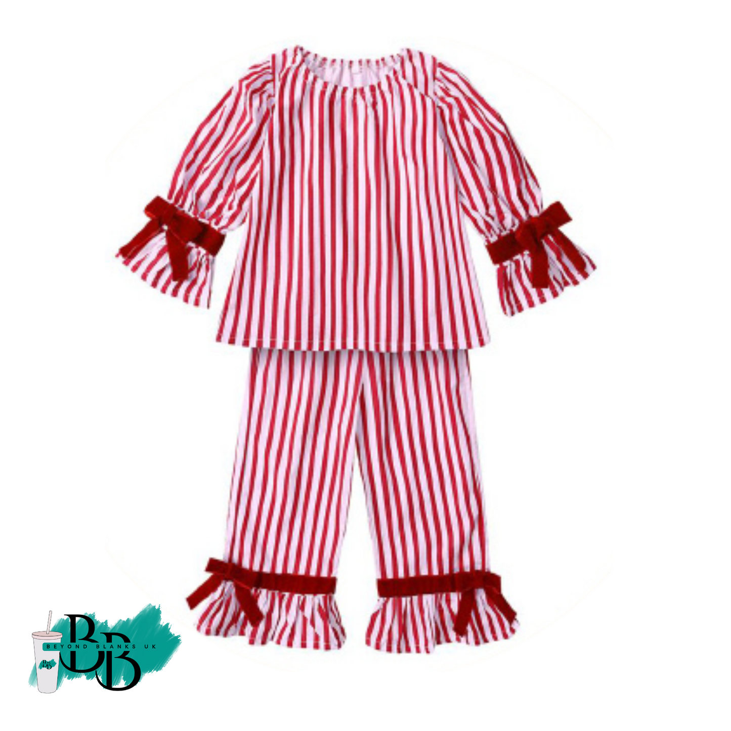 Christmas stripe pyjamas