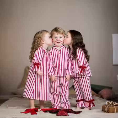 Christmas stripe pyjamas