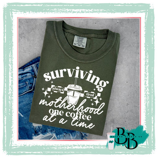 DTF-Surviving motherhood - white