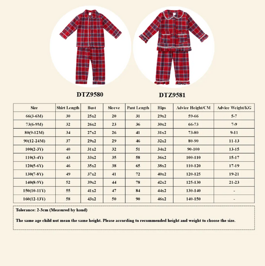 Christmas Tartan flannel with lace trim KT