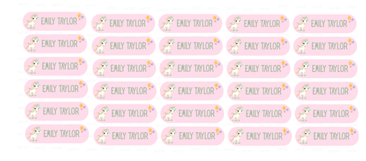 UVDTF Name tags- Unicorn