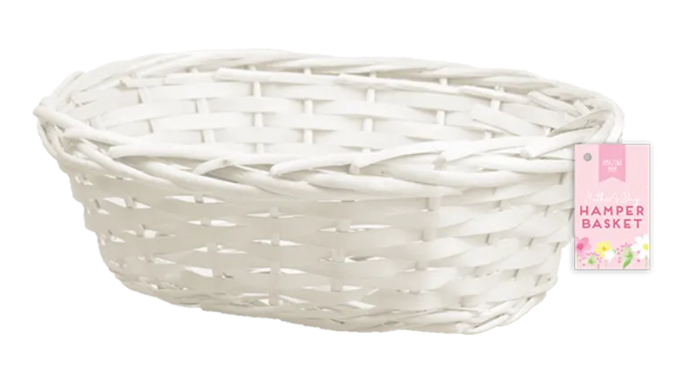 Woven basket white