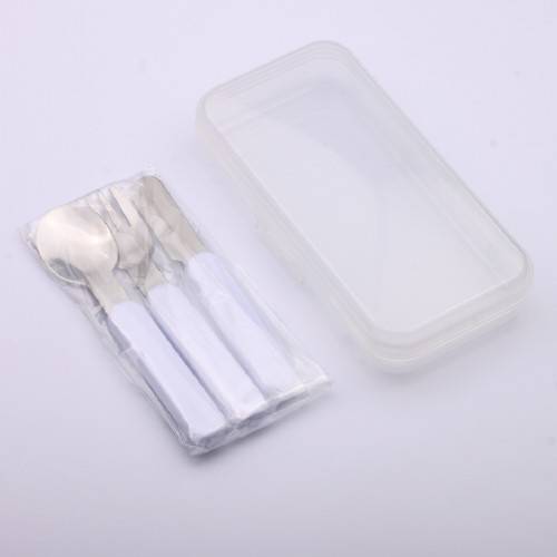 Cutlery set with reusable box