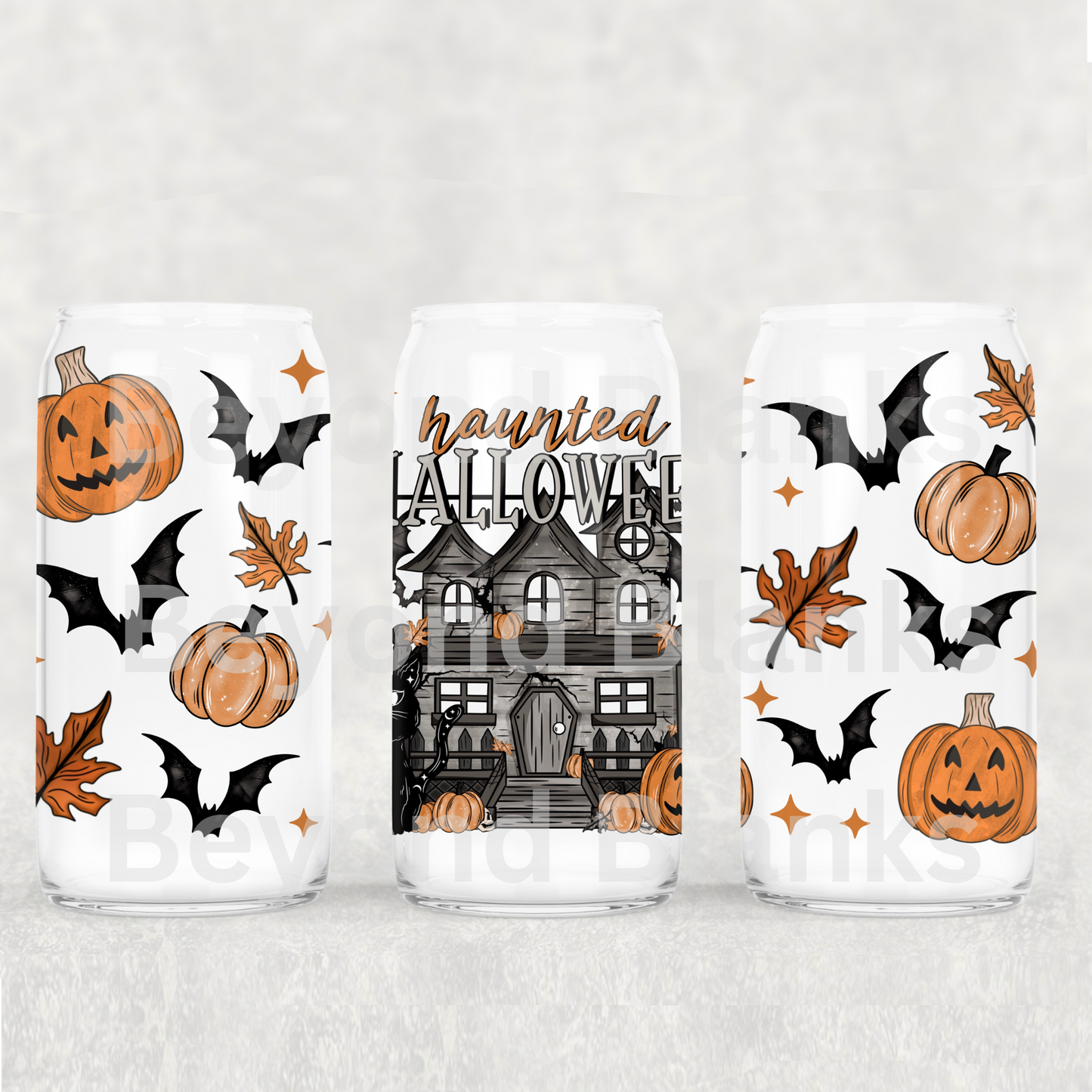 Haunted house 16oz wrap