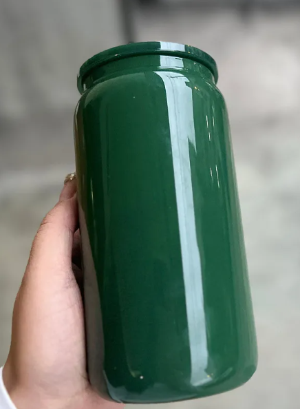 16oz coloured glass can tumbler