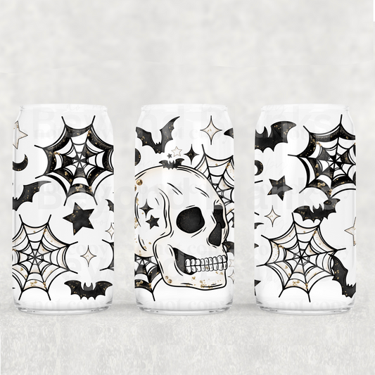 web skull 16oz wrap