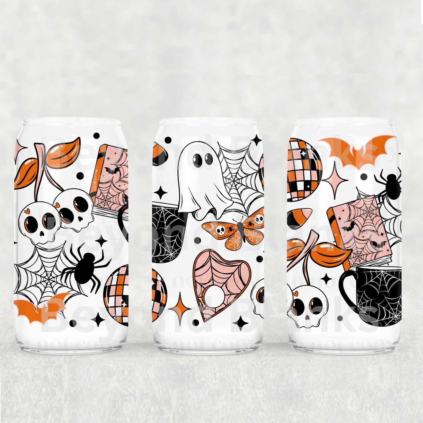 Spooky doodles 16oz wrap