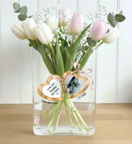 UVDTF-Mothers day locket -Pink ribbon