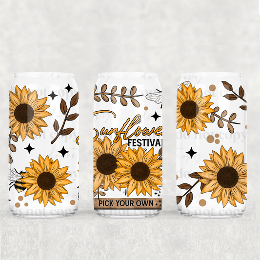 Sunflower festival 16oz wrap