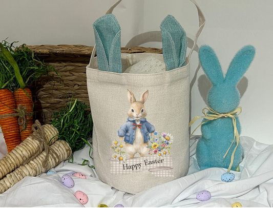 Easter Linen bucket bags