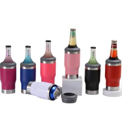 Can cooler 4 in 1 with bottle opener base