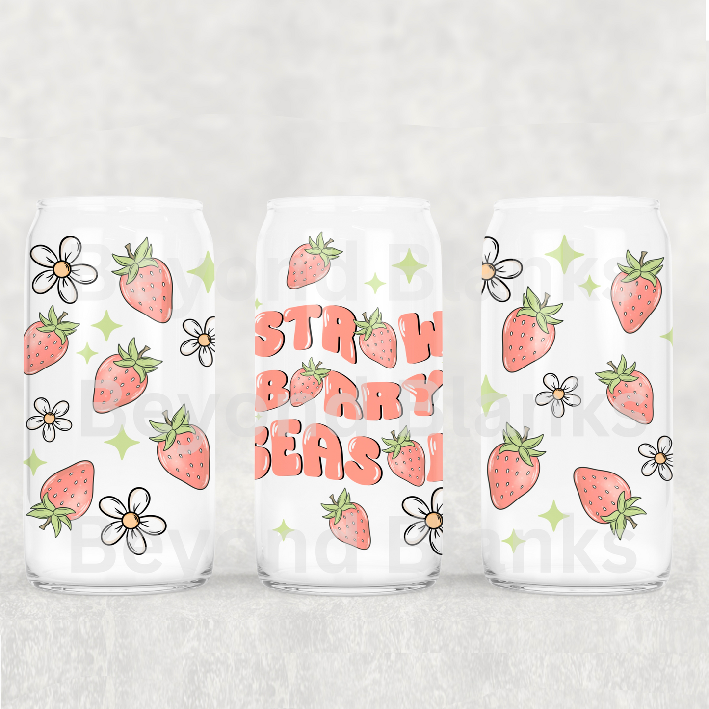 Strawberry season 16oz wrap