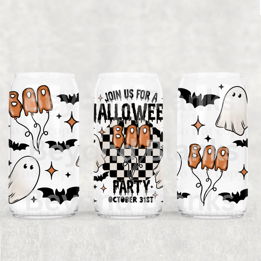 Halloween party 16oz wrap