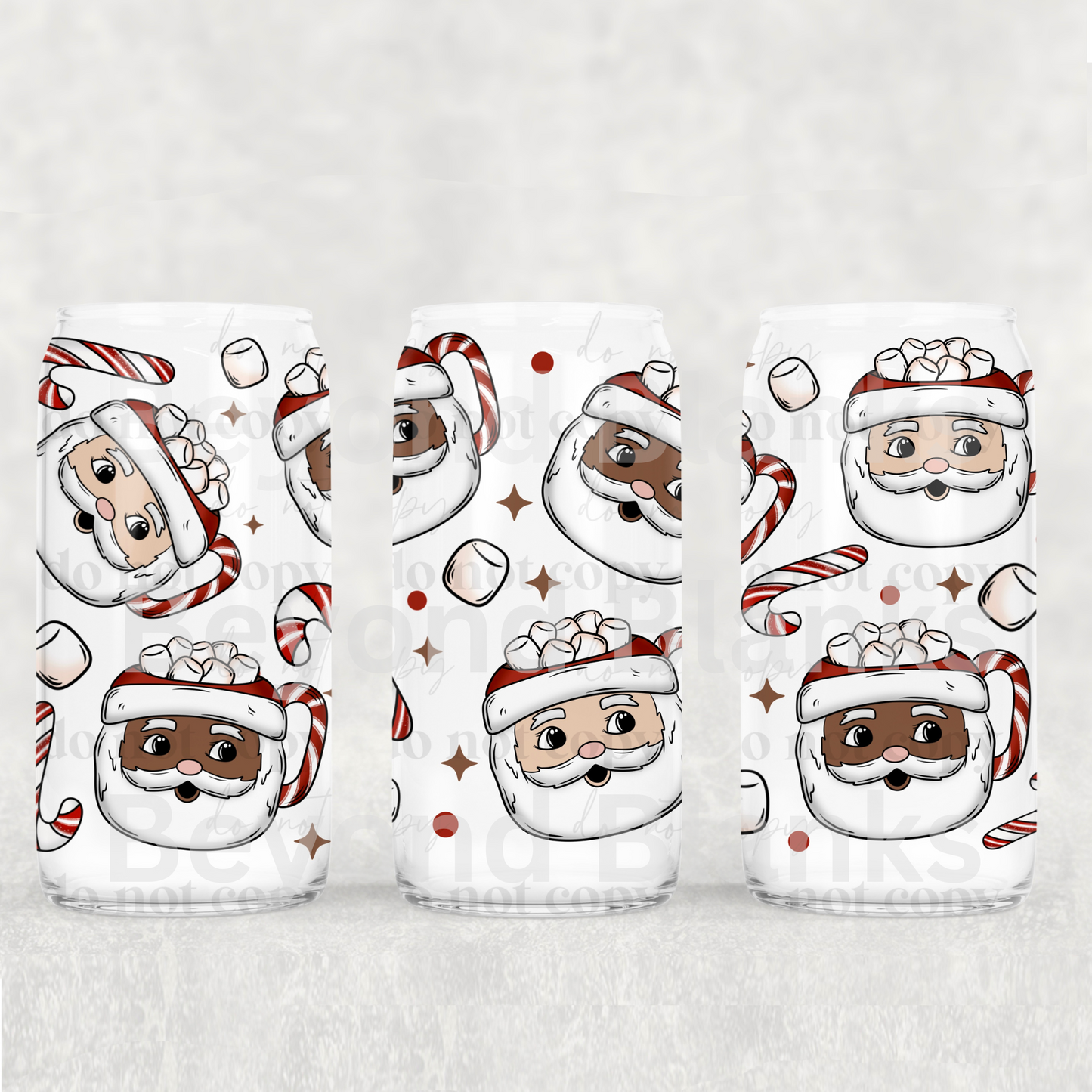 Santa mug 16oz wrap