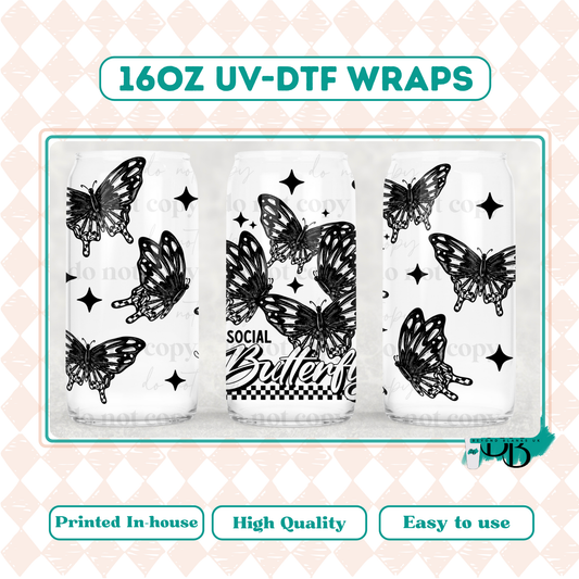 UVDTF 16oz wrap- Antisocial butterfly